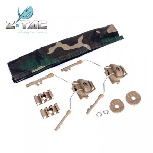 Military Peltor Comtac Headset Helmet Rail Adapter Set For COMTAC I AND COMTAC II Z046 DE (Z-Tactical)